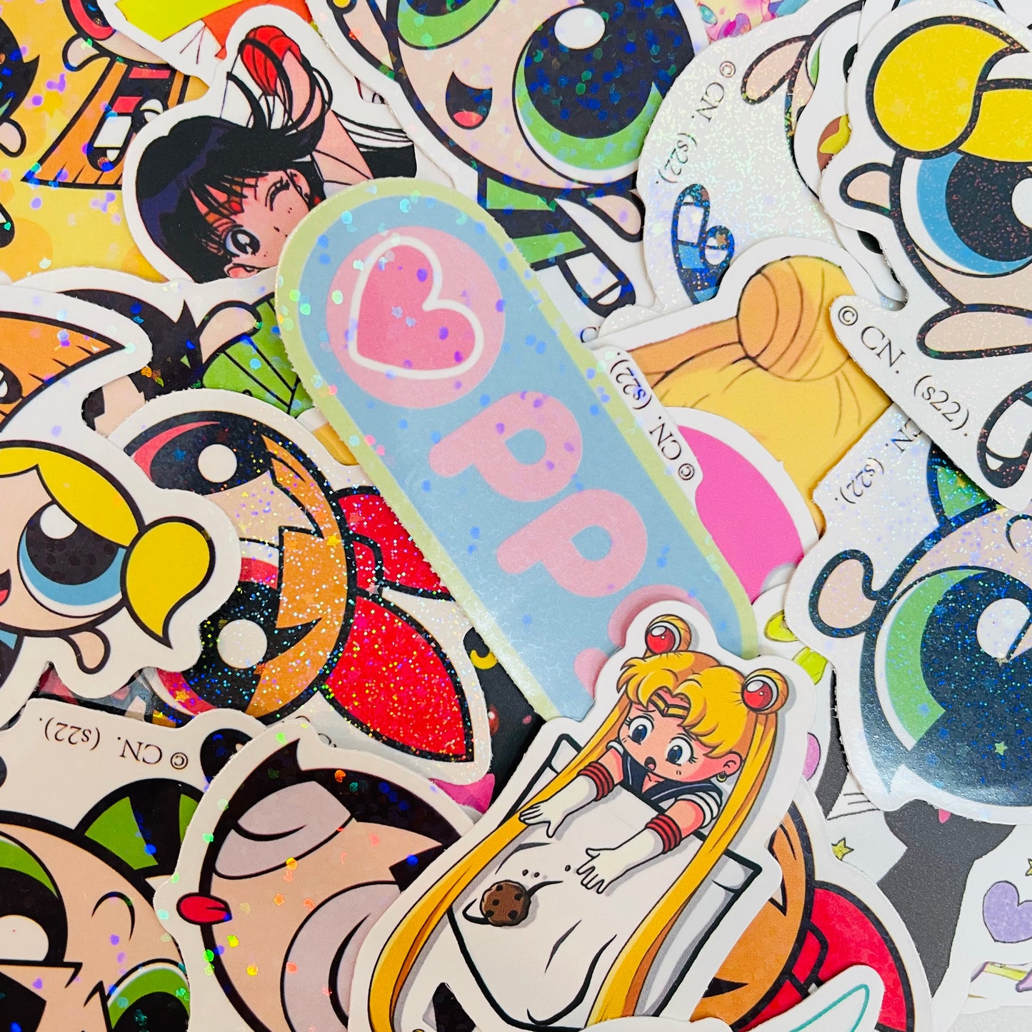 Girl Cartoons Random Water Resistant 6ct Sticker Pack