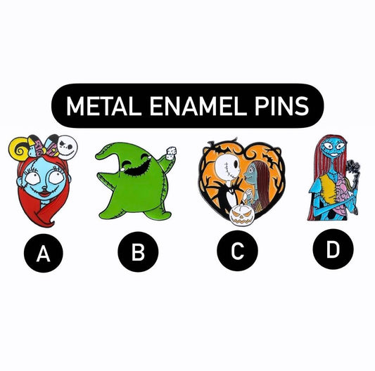 Halloween Character Large Metal Enamel Pins