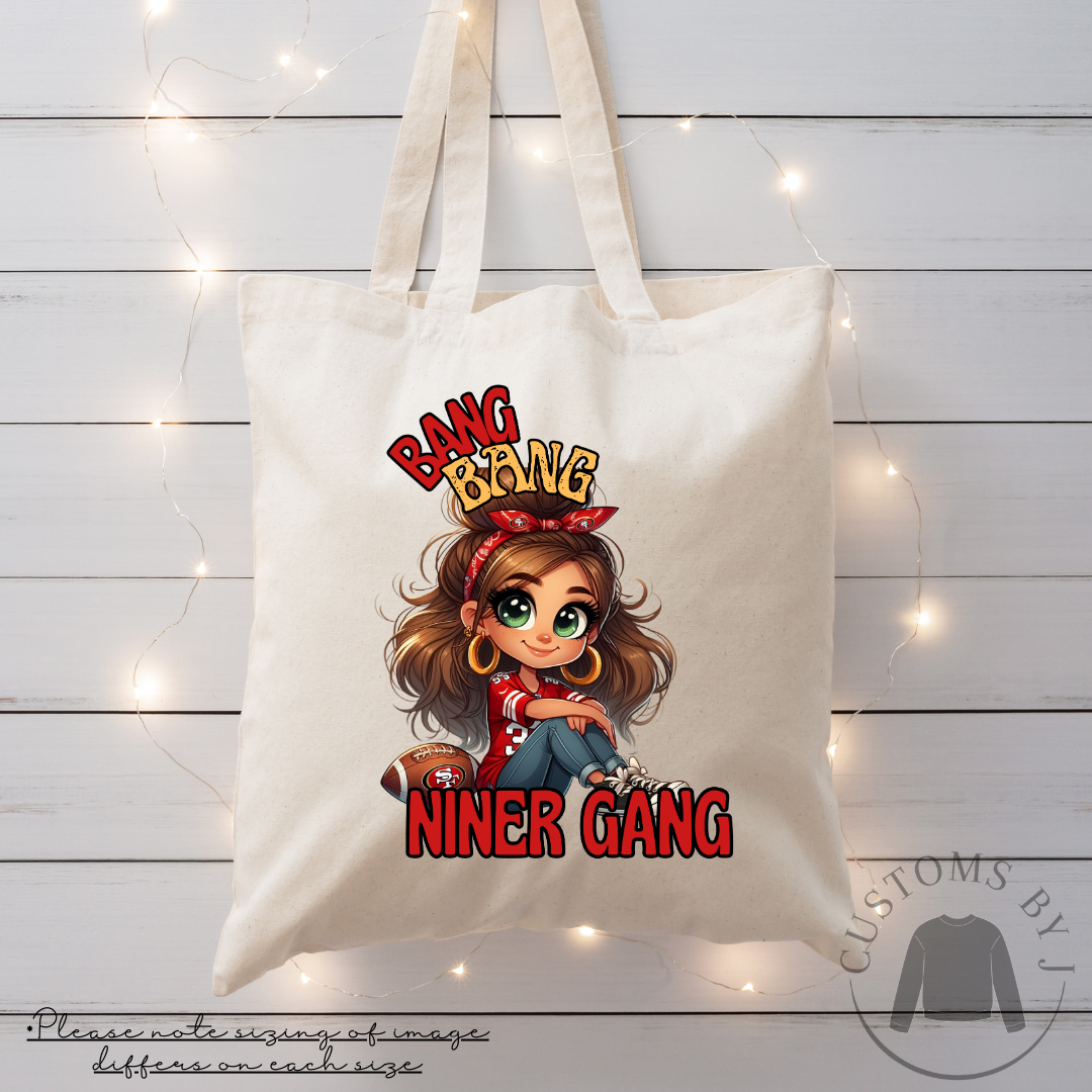 Bang Bang Niner Gang Football Girl Cute Unisex Sweatshirt – Showstopping  Stylist