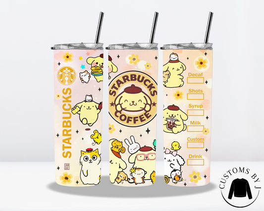 Pompompurin Coffee 20oz Stainless Steel Tumbler