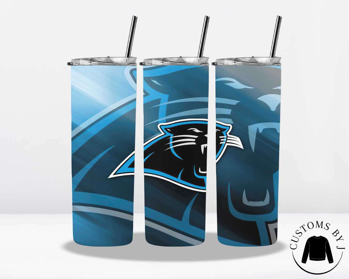 NFL Football Carolina Panthers 20oz Stainless Steel Tumbler