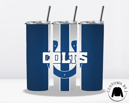 Football Indianapolis Colts 20oz Stainless Steel Tumbler