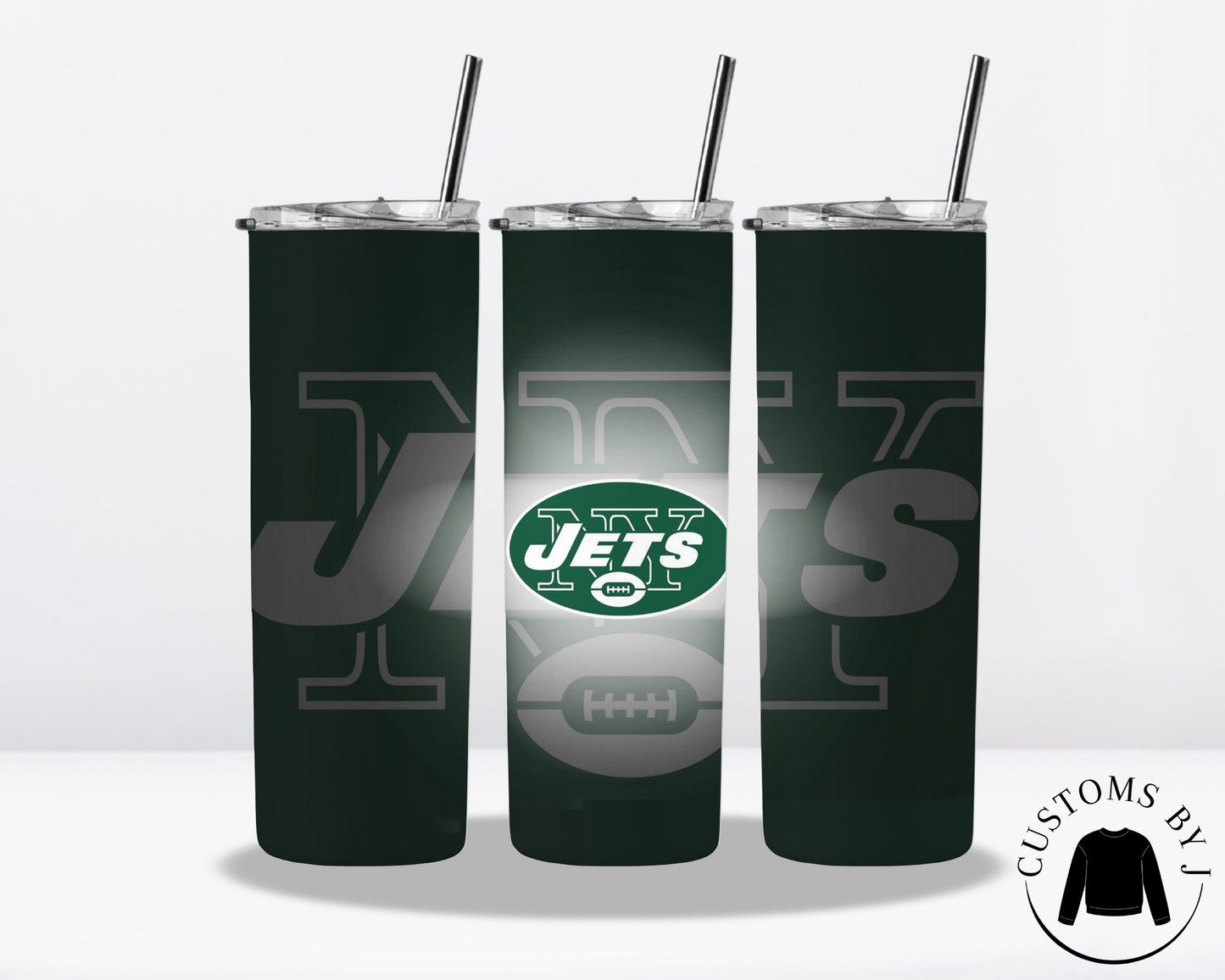 NFL Football New York Jets 20oz Stainless Steel Tumbler