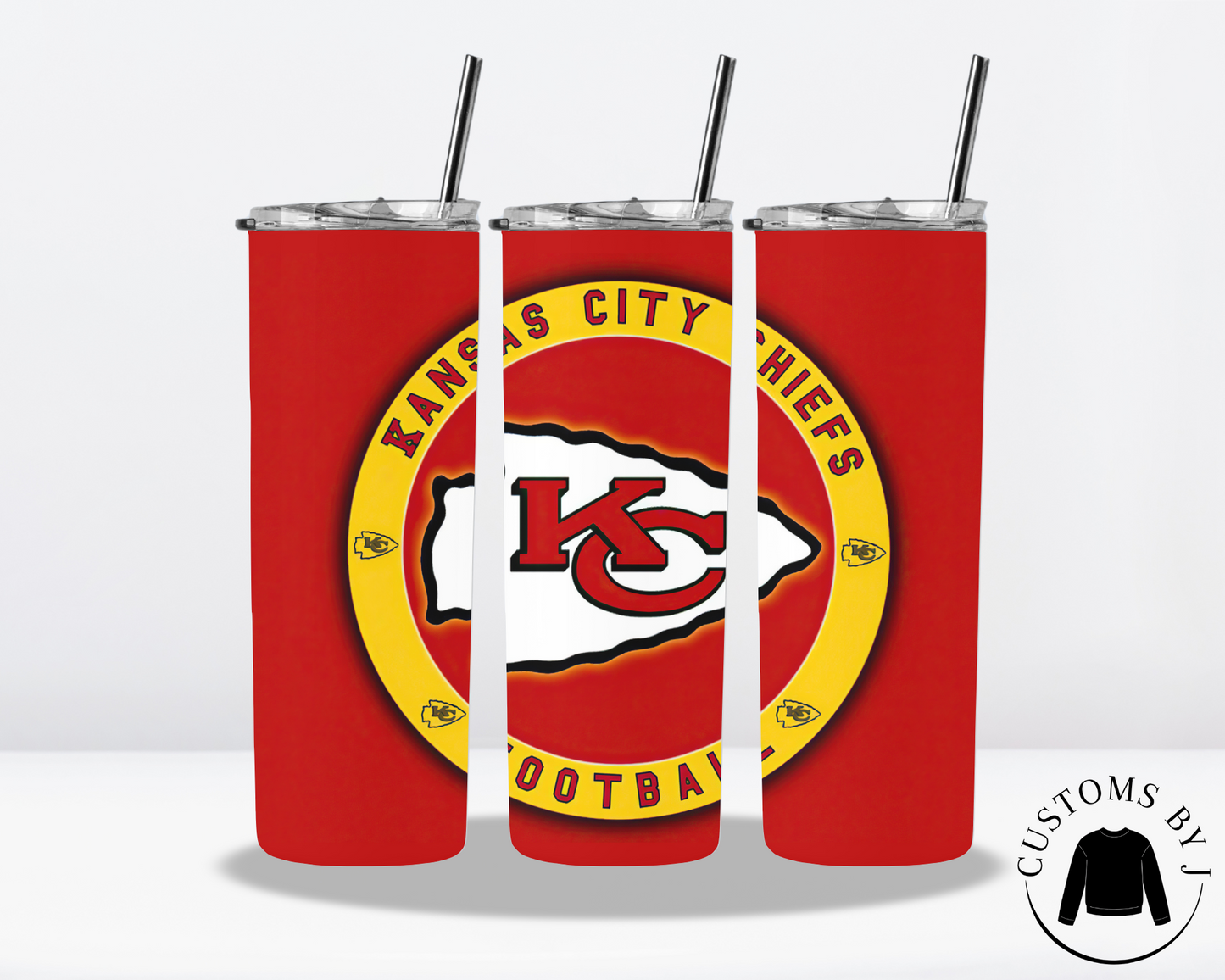 Football Kansas City Chiefs 20oz Stainless Steel Tumbler