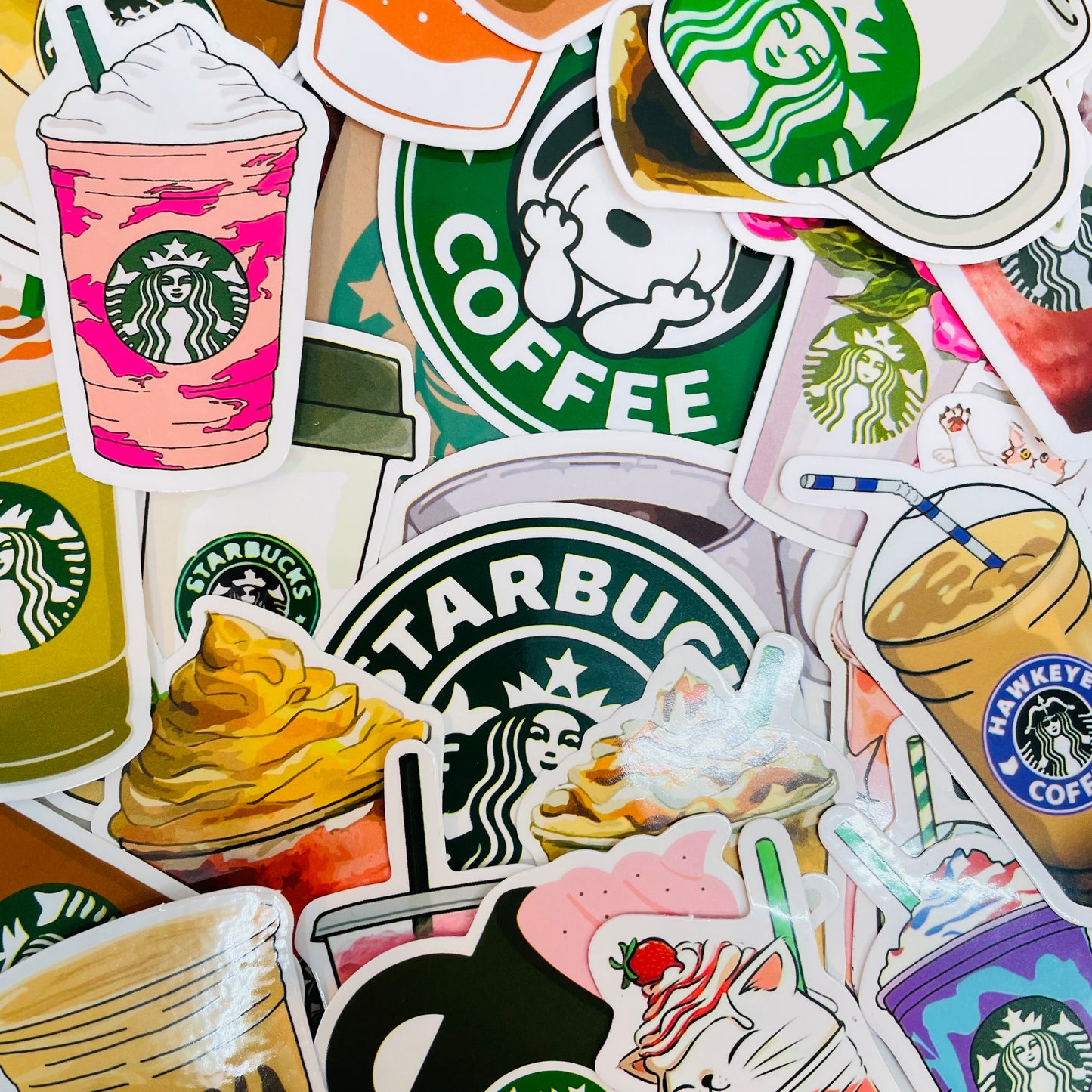 Starbucks Coffee Random Water Resistant 6ct Sticker Pack