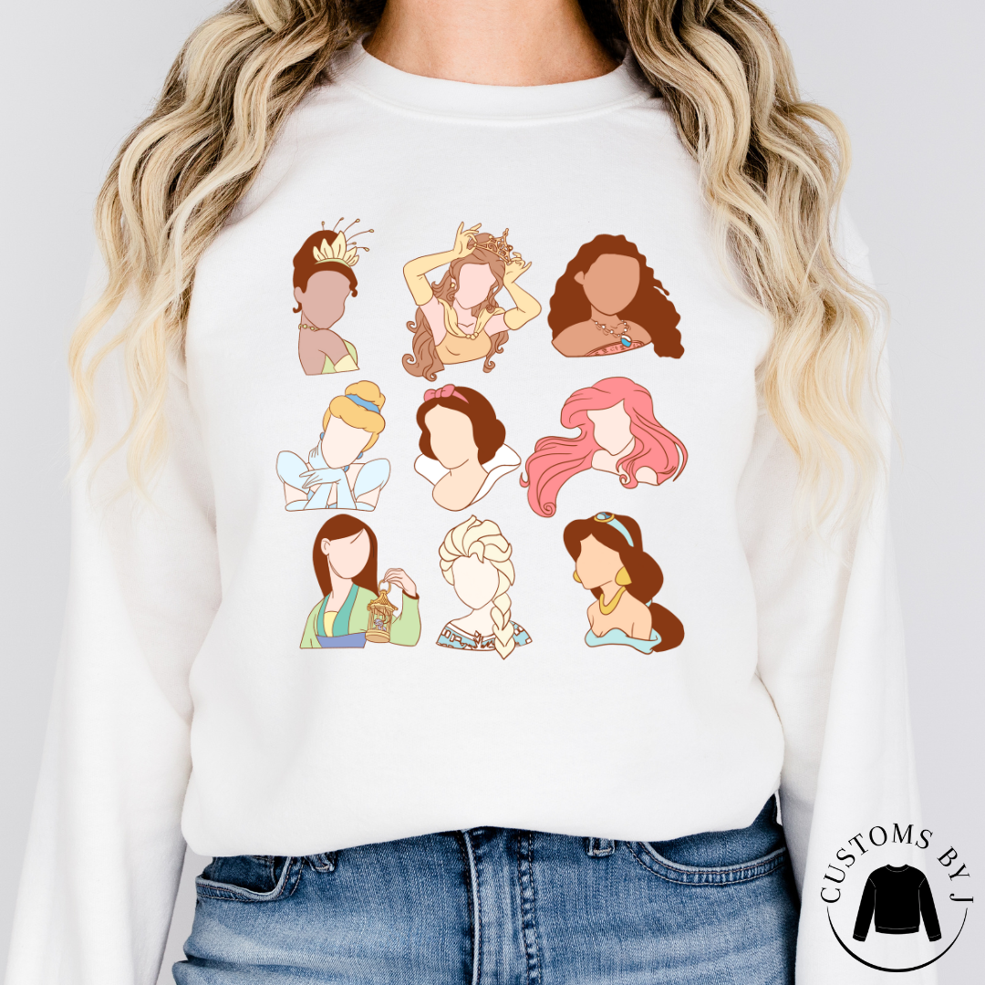 Dreamy Princess Crew Neck Sweatshirt | Ultra Soft and Stylish