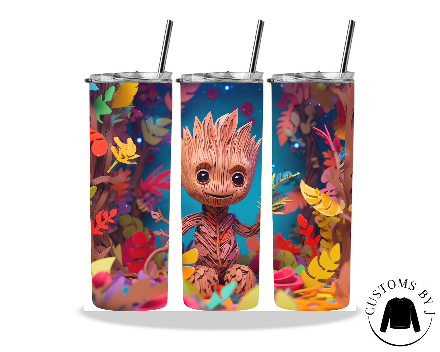 Baby Groot 20oz Stainless Steel Tumbler