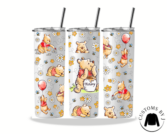 Winnie The Pooh Hunny Pot 20oz Stainless Steel Tumbler