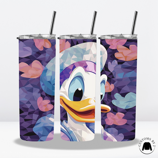 Daisy Duck Art Style 20oz Stainless Steel Tumbler