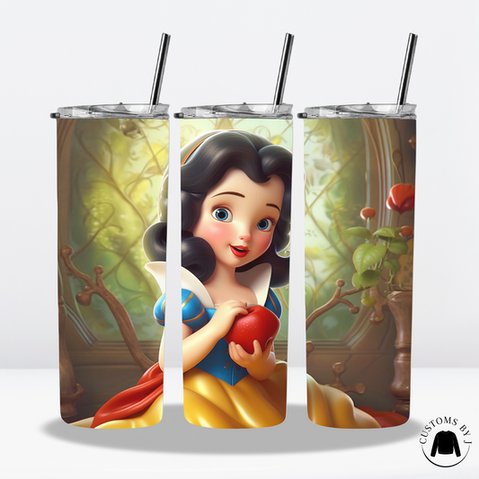 Snow White Art Style 20oz Stainless Steel Tumbler