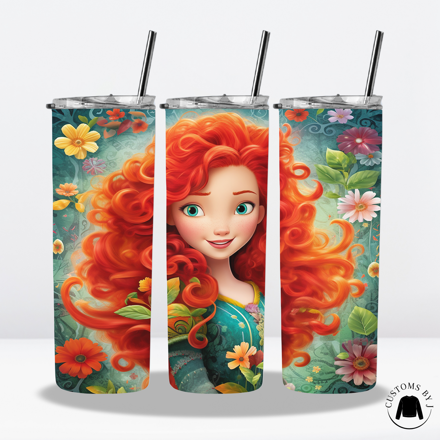 Brave Merida Art Style 20oz Stainless Steel Tumbler