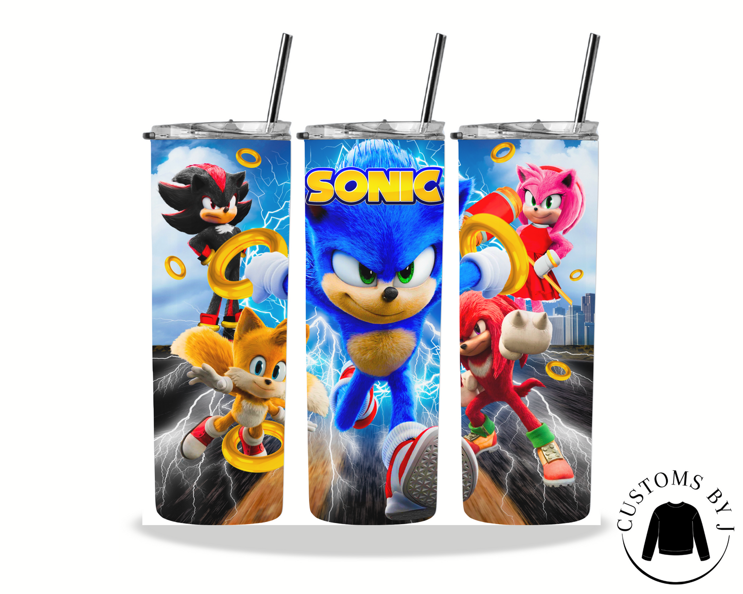 Sonic Hedgehog 20oz Stainless Steel Tumbler