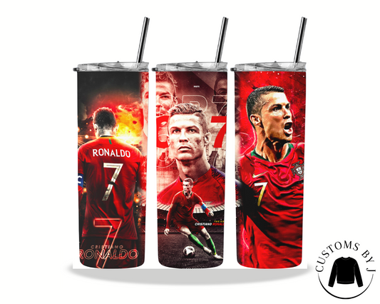 Christian Ronaldo Soccer 20oz Stainless Steel Tumbler