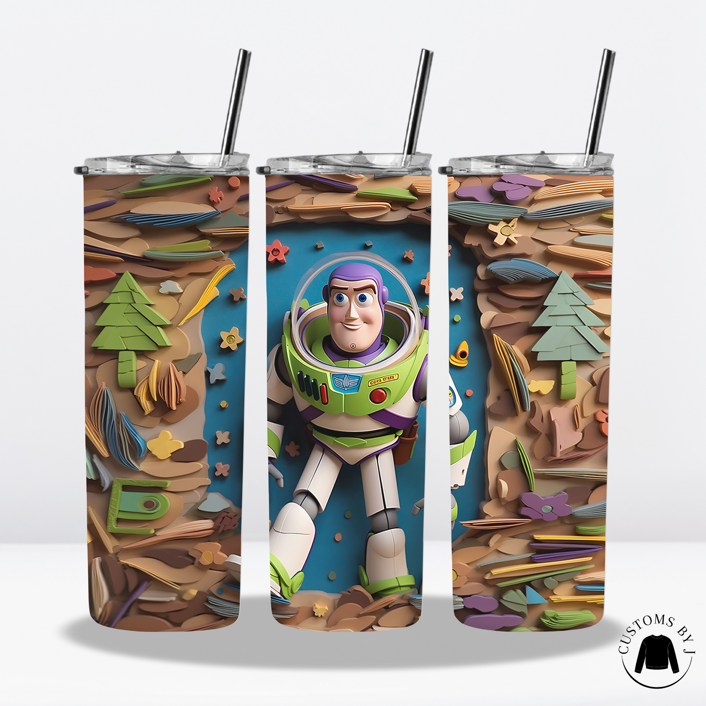 Buzz Lightyear Art Style 20oz Stainless Steel Tumbler