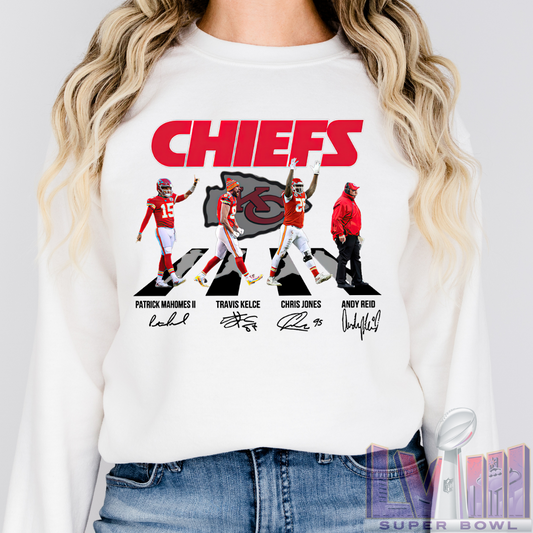 Kansas City Chiefs Road Of Players Football Unisex Sweatshirt