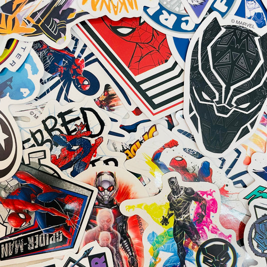 Marvel Superheros Random Water Resistant 6ct Sticker Pack