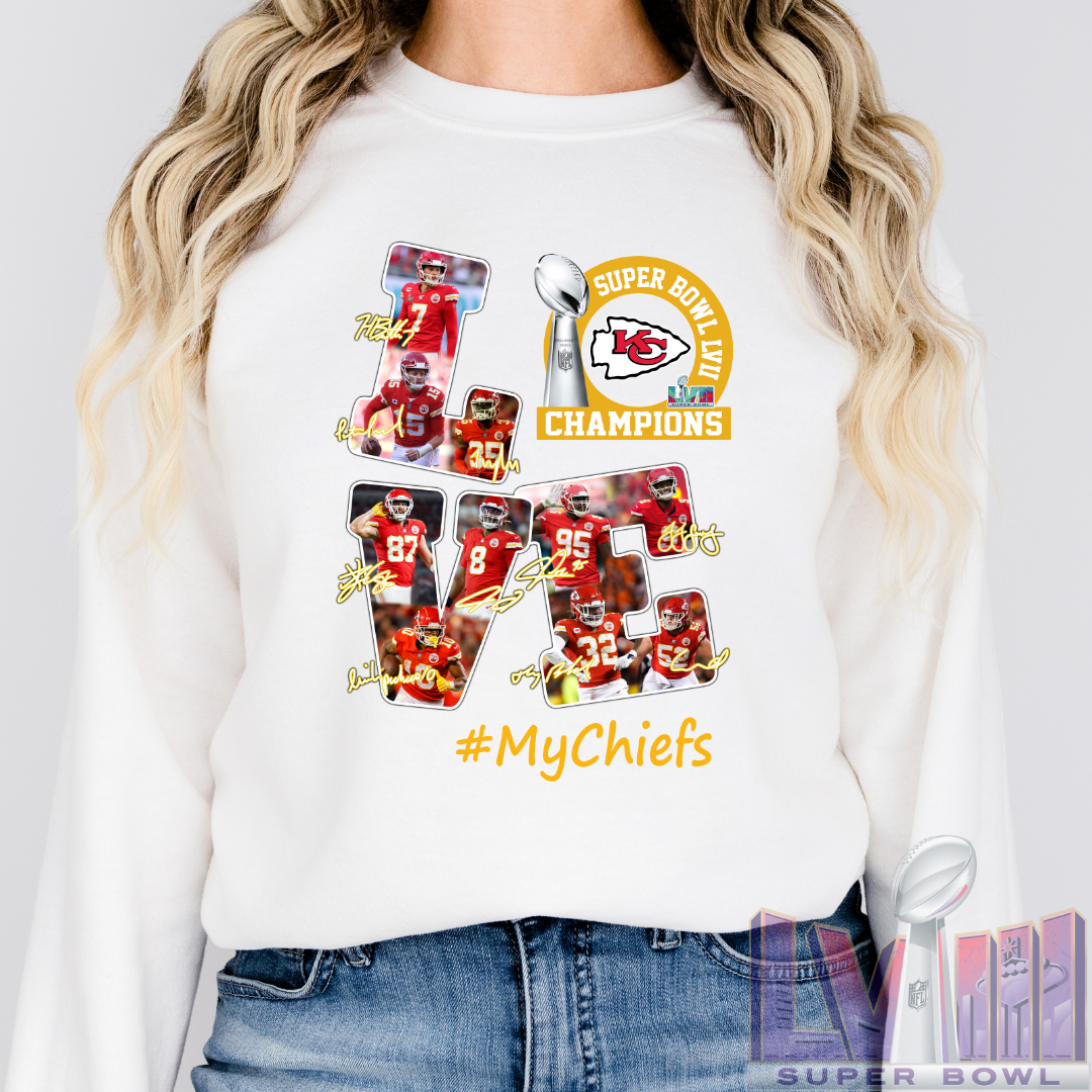 Kansas City Chiefs Love Champion Football Unisex Sweatshirt