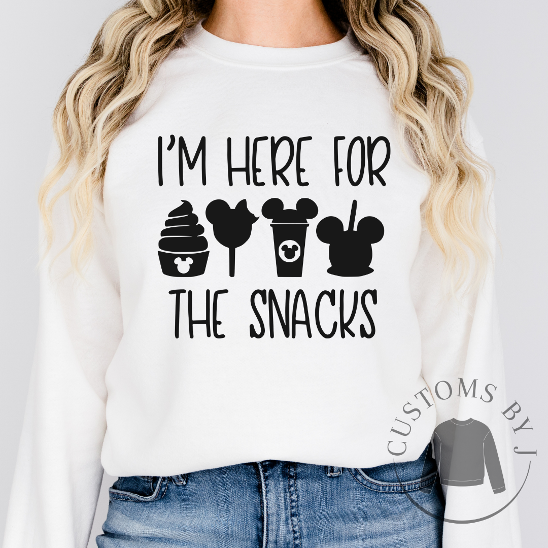 I'm Here For The Snacks Unisex Sweatshirt