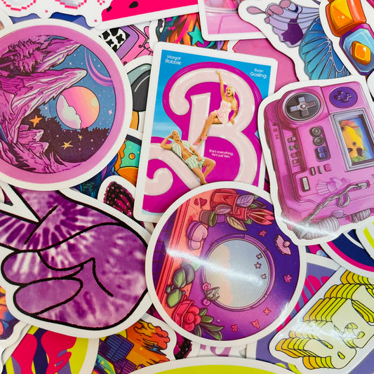 Y2K Pinks Random Water Resistant 6ct Sticker Pack