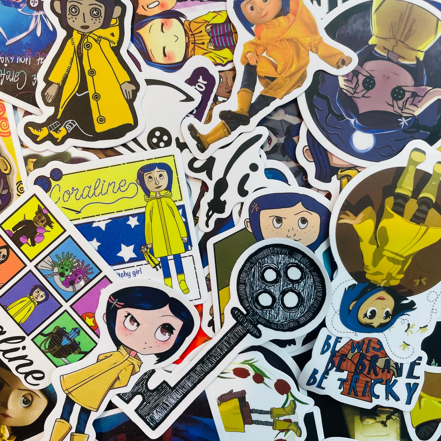 Coraline Random Water Resistant 6ct Sticker Pack