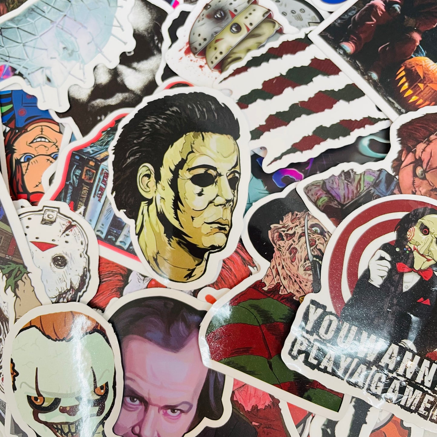 Horror Characters Random Water Resistant 6ct Sticker Pack