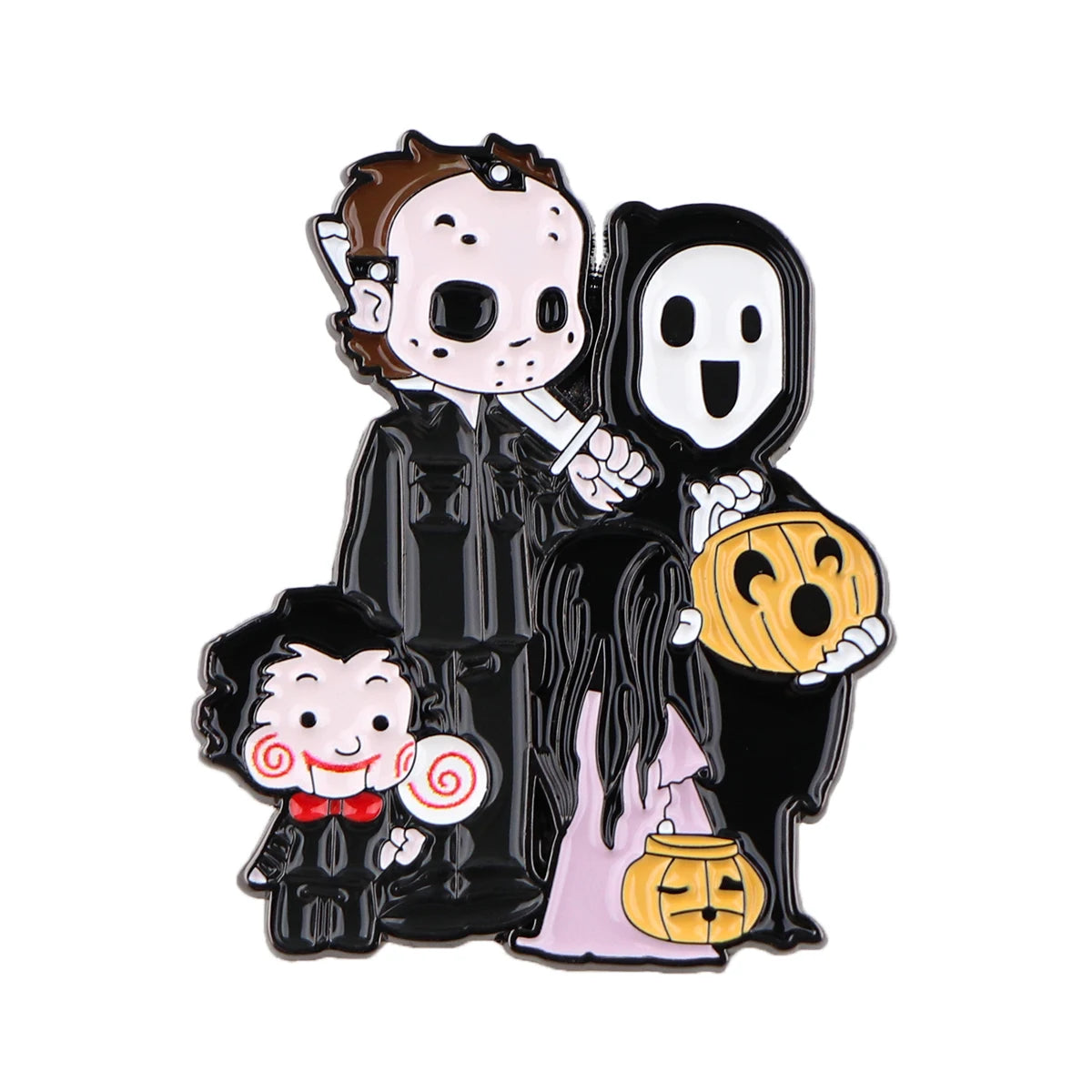 Trick or Treat ‘Ghostface x Jason Voorhees x Jigsaw’ Enamel Pin