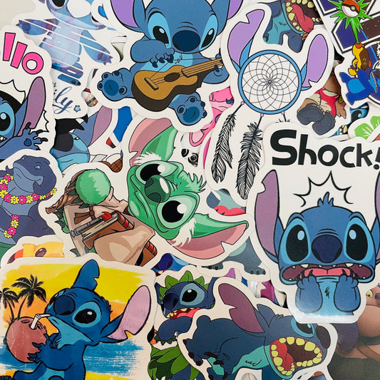 Disney Stitch Random Water Resistant 6ct Sticker Pack