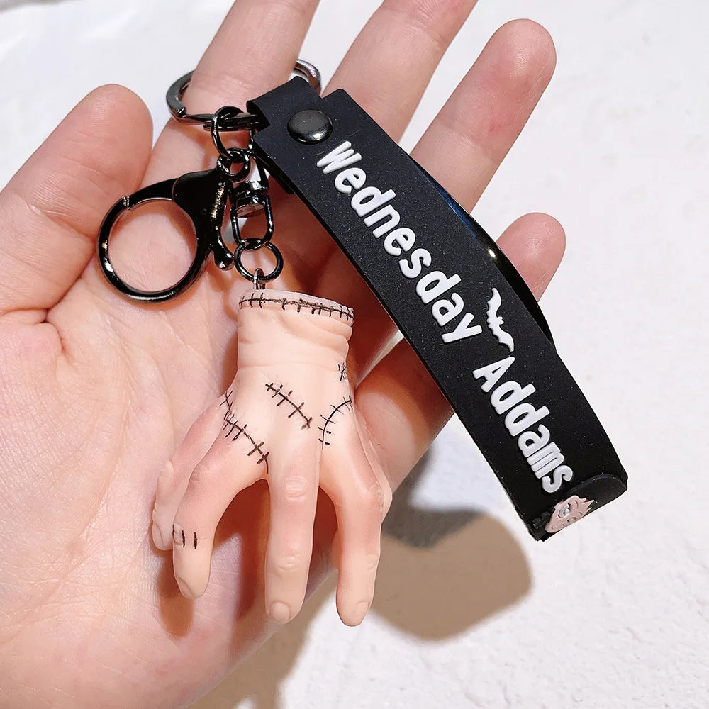 Wednesday Addams Thing Hand 3D Keychain