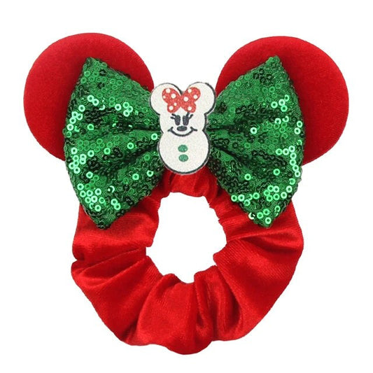 Velvet Holiday Hair Scrunchies