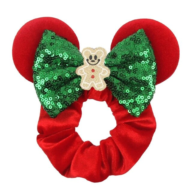 Velvet Holiday Hair Scrunchies