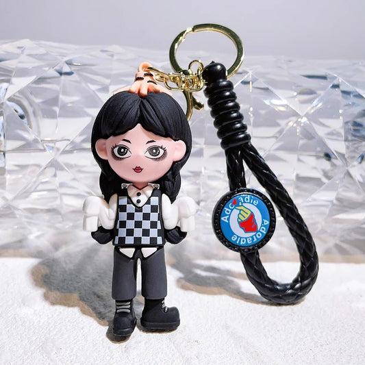 Wednesday Addams Dancing with Thing 3D Keychain