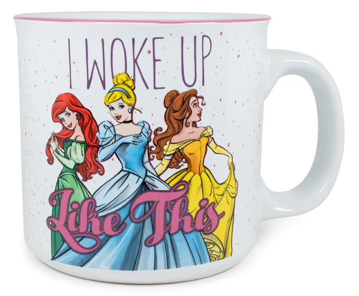 Silver Buffalo Princess I Woke Up Like This Ceramic Camper Mug