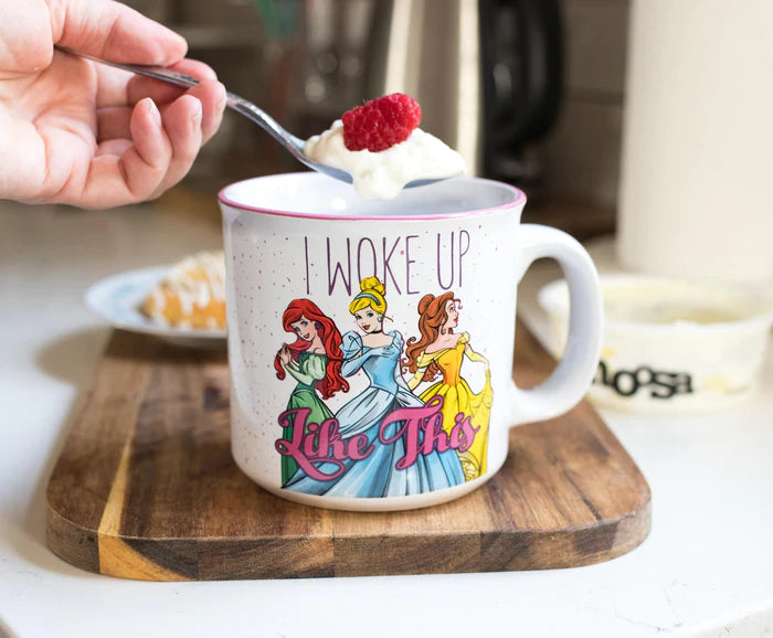 Silver Buffalo Princess I Woke Up Like This Ceramic Camper Mug