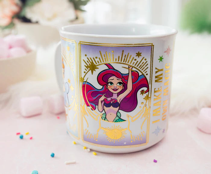 Silver Buffalo Princess "I Make My Own Magic" Foil Ceramic Mug | Holds 20 Ounces