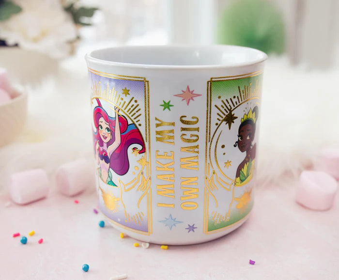 Silver Buffalo Princess "I Make My Own Magic" Foil Ceramic Mug | Holds 20 Ounces