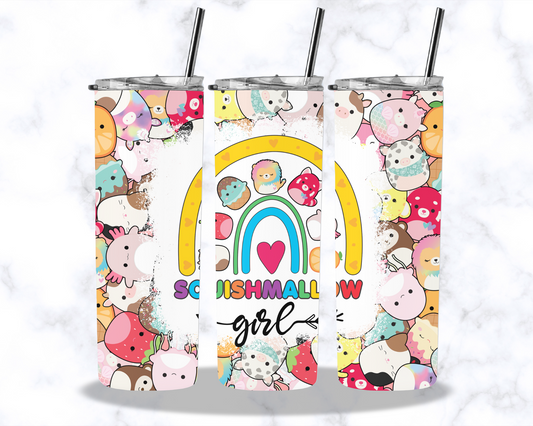 Squishmallow Girl 20oz Stainless Steel Tumbler