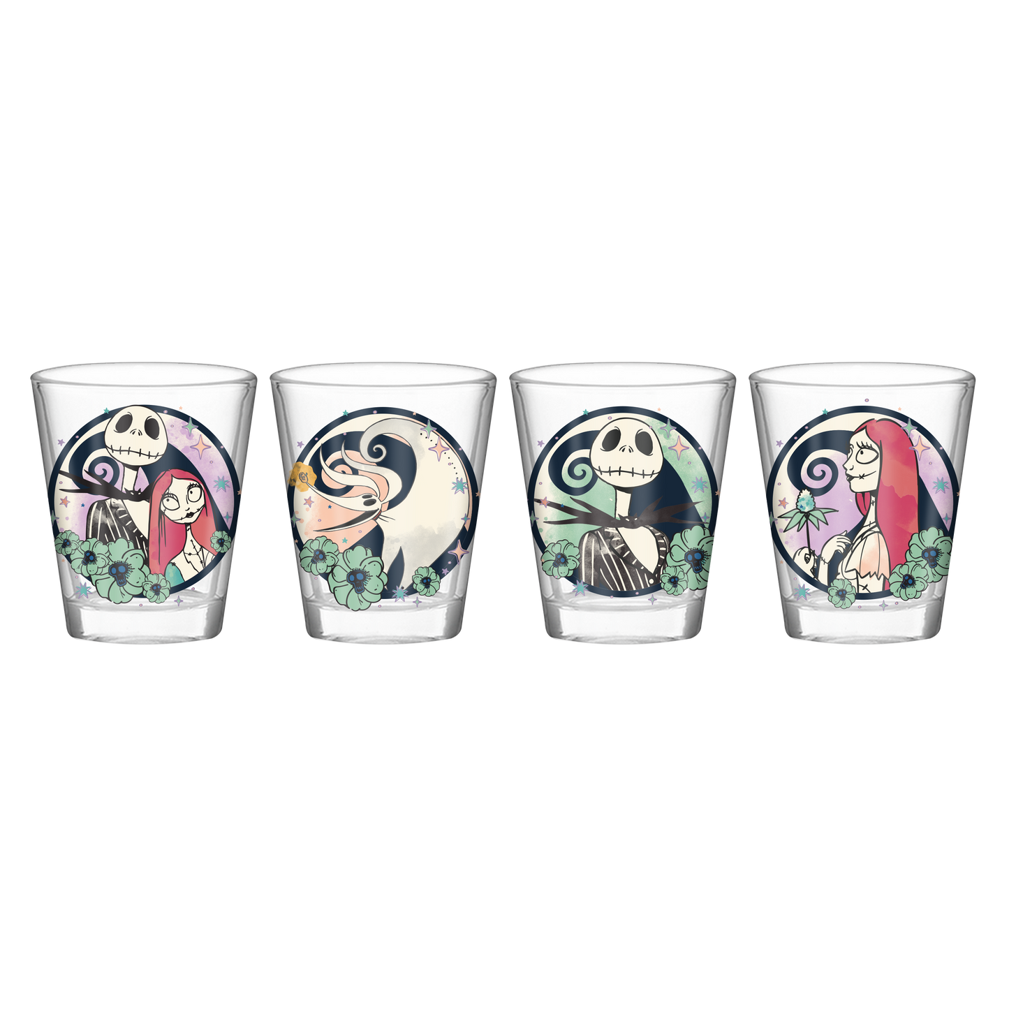 Silver Buffalo - Nightmare Before Xmas 4pc Mini Glass Set