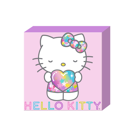 Silver Buffalo - Hello Kitty Starshine Bows 6" x 6" x 1.5" Box Wall Sign