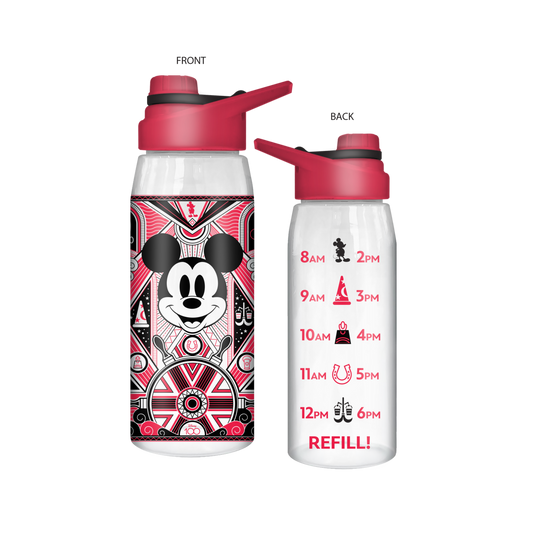 Silver Buffalo - 100 Mickey Mouse 28oz Water Bottle with Screw Lid