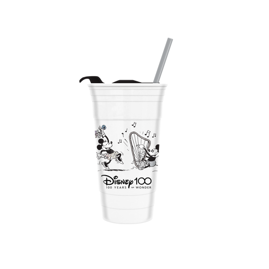 Silver Buffalo - 100th Anniversary Mickey and Minnie Jumbo 32oz Cold Cup